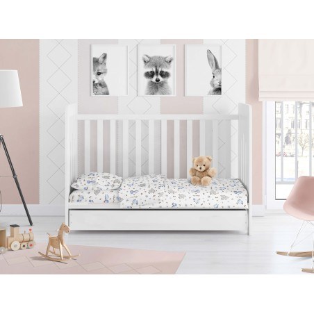 Βρεφική Μαξιλαροθήκη Dimcol Elephant 174 Blue 35x45