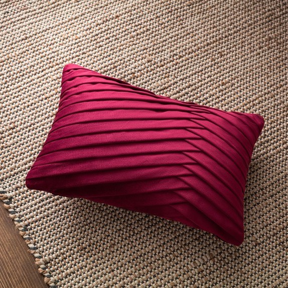 Μαξιλαροθήκη Διακόσμησης Gofis Home Milena Μπορντώ...