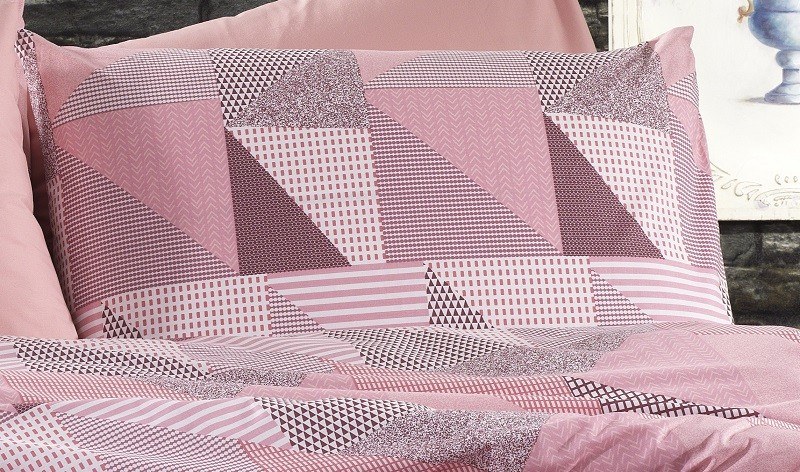 Μαξιλαροθήκη Dimcol Geometrical 331 Pink-Salmon 50x70