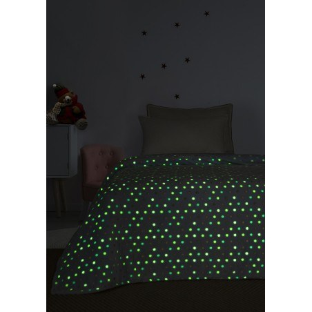 Κουβέρτα Φωσφοριζέ Fleece Ημίδιπλη Palamaiki Bubble 160x220