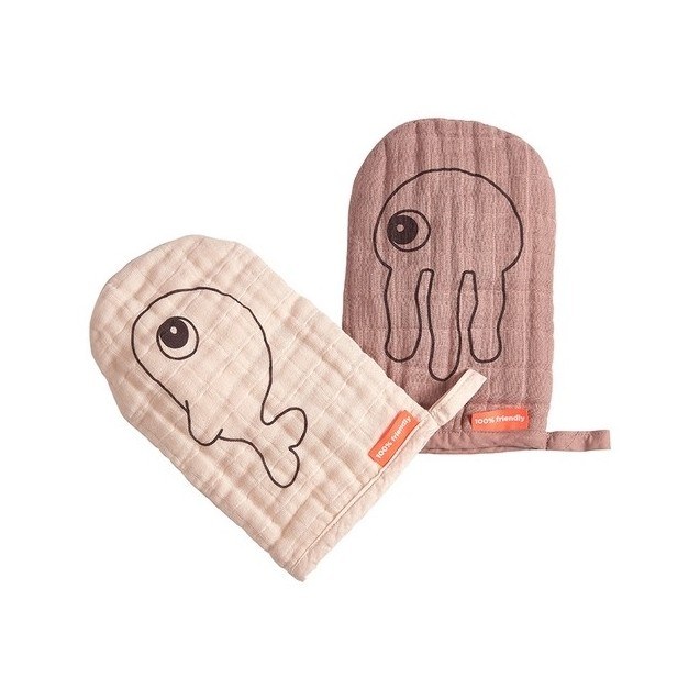 Σετ Γάντια Πλυσίματος 2 Τεμαχίων Done by Deer...