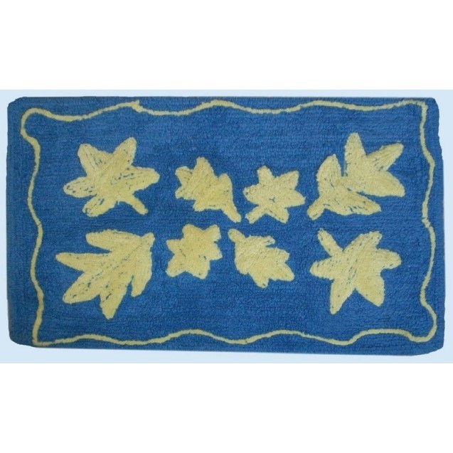 Πατάκι Μπάνιου Dimcol Φύλλο Blue 50x85