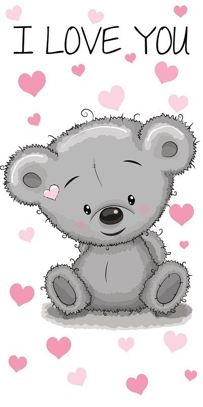 Πετσέτα Θαλλάσης Βελουτέ Dimcol Disney Teddy Bear 19 Digital Print 70x140