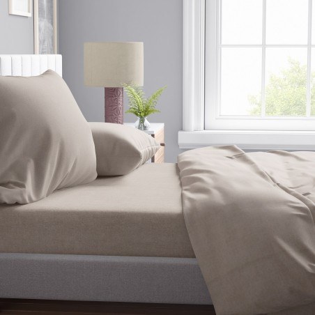 Μαξιλαροθήκη Dimcol Μελανζέ 01 Beige 50x70