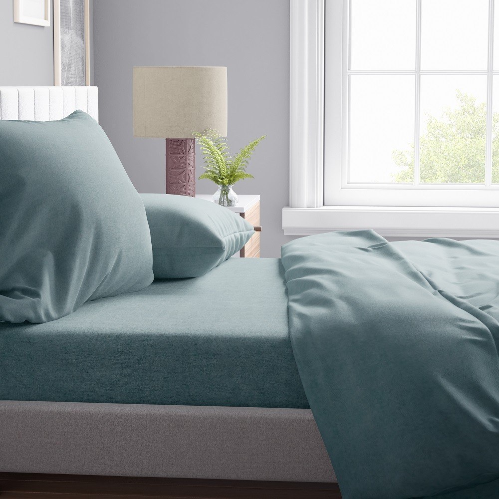 Μαξιλαροθήκη Dimcol Μελανζέ 06 Petrol 50x70