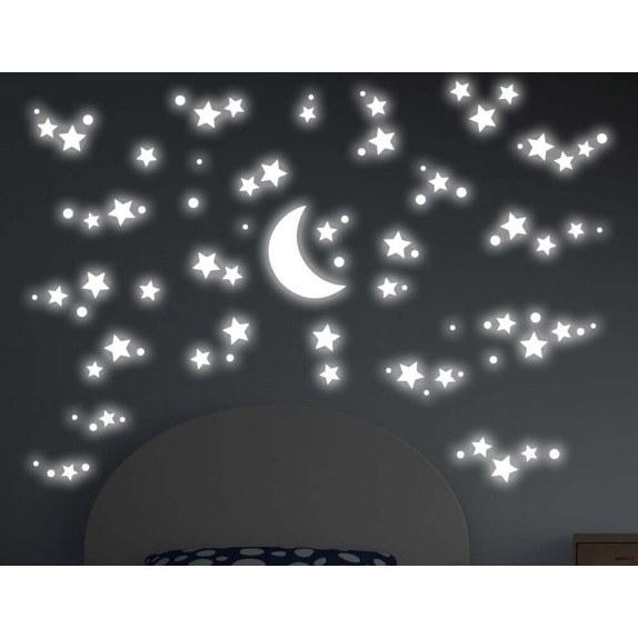 Φωσφορίζοντα Αυτοκόλλητα Τοίχου Ango Starry Night Large...