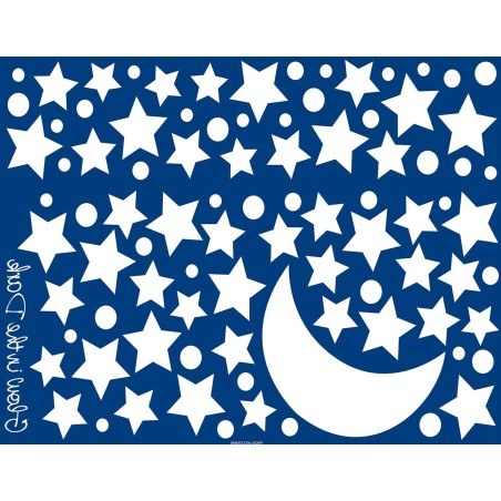 Φωσφορίζοντα Αυτοκόλλητα Τοίχου Ango Starry Night Large 18109