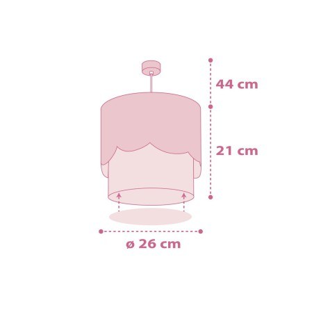 Παιδικό Φωτιστικό Οροφής Ango Moon Pink 61232 S