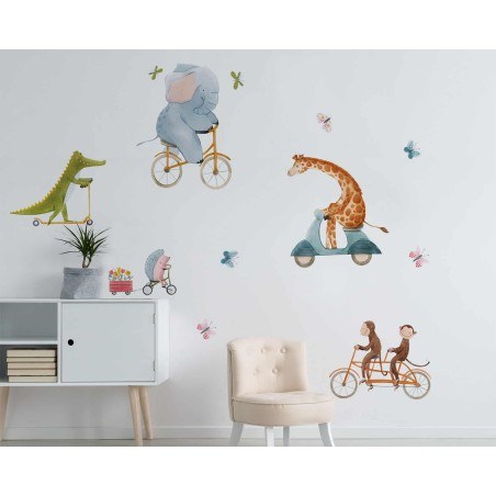 Διακοσμητικά Αυτοκόλλητα Τοίχου Ango Riding Animals Large 18117