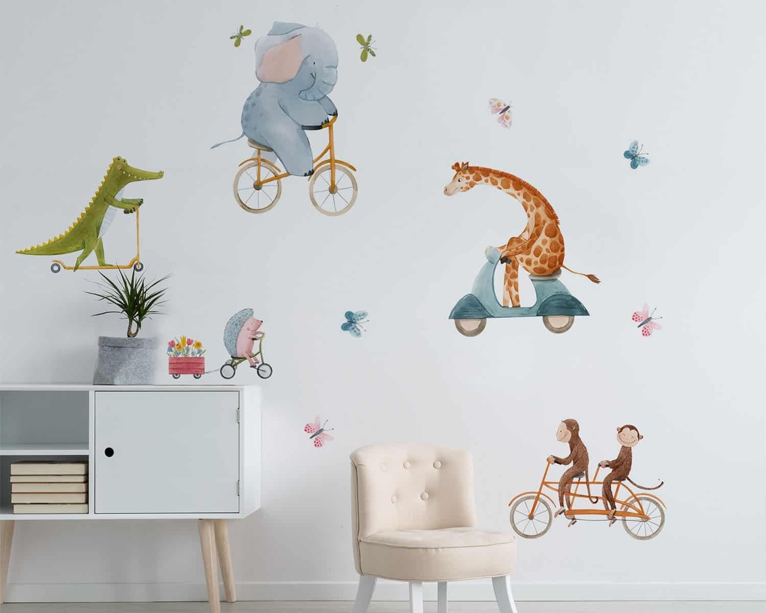 Διακοσμητικά Αυτοκόλλητα Τοίχου Ango Riding Animals Large 18117