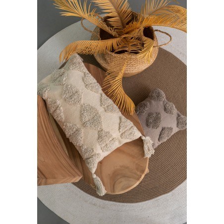 Διακοσμητική Μαξιλαροθήκη Με Φερμουάρ Palamaiki Home Decor Connor 30x50 Moka