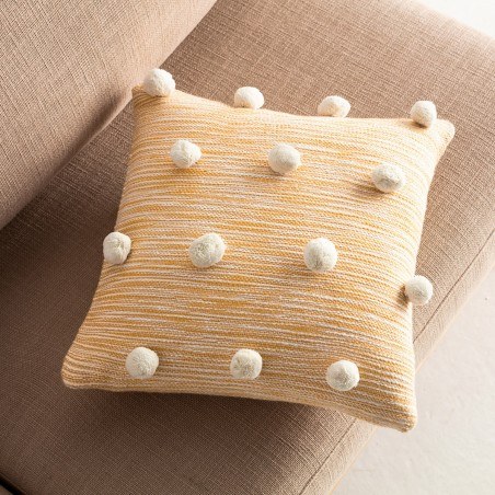 Μαξιλαροθήκη Διακόσμησης Gofis Home Pixxy 43x43 Mustard 555/10