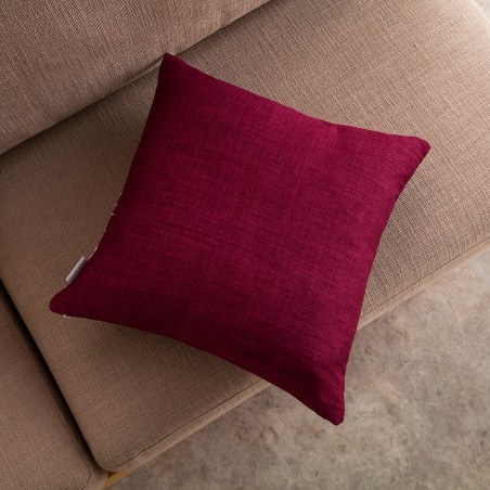 Μαξιλαροθήκη Διακόσμησης Gofis Home Edna 43x43 Red Leather 162/02