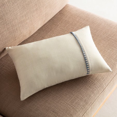 Μαξιλαροθήκη Διακόσμησης Gofis Home Chrome 30x45 Offwhite/Jean 930C/01