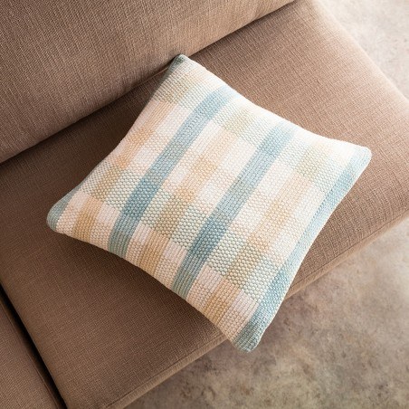 Μαξιλαροθήκη Διακόσμησης Gofis Home Tic-tac-toe 43x43 Aqua 477/11
