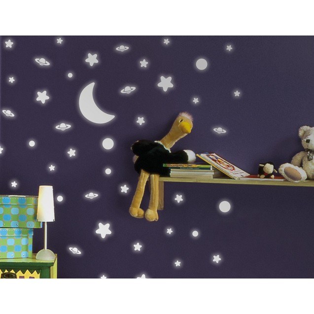 Φωσφορίζοντα Αυτοκόλλητα Τοίχου Ango White...