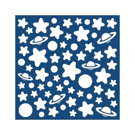 Φωσφορίζοντα Αυτοκόλλητα Τοίχου Ango White Stars Medium 79223