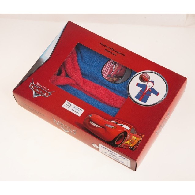 Παιδικό Μπουρνούζι Με Κουκούλα Dimcol Disney Cars