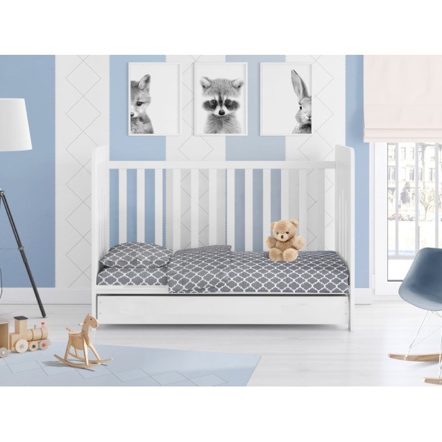 Βρεφική Παπλωματοθήκη Dimcol Windows 135 Grey...