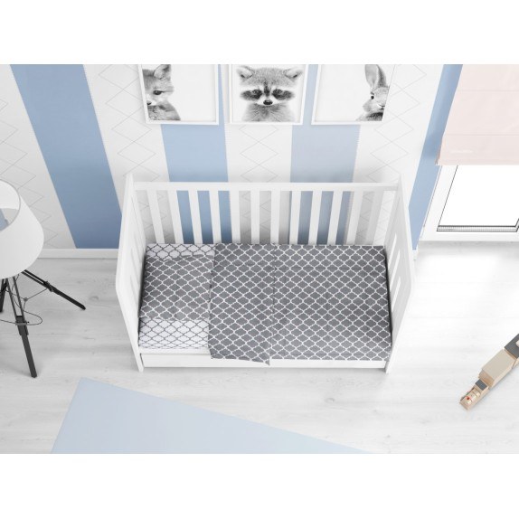 Σετ Σεντόνια Κούνιας 3 Τεμαχίων Dimcol Windows 137...