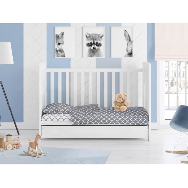 Σετ Σεντόνια Κούνιας 3 Τεμαχίων Dimcol Windows...