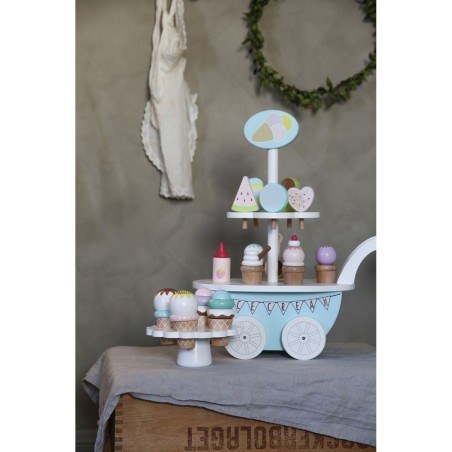 Ξύλινo Πιάτο με Παγωτά Jabadabado JB-W7137