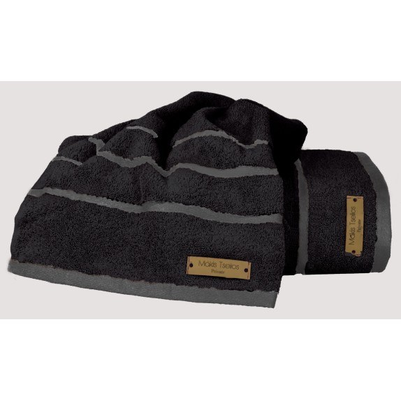 Πετσέτα Μπάνιου Makis Tselios Prive Black 90x150