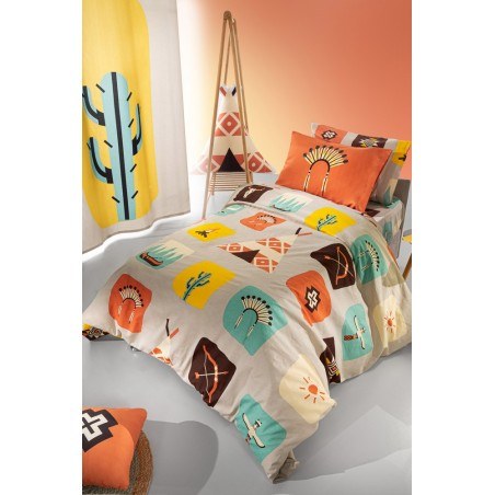 Σετ Σεντόνια Μονά 3 Τεμαχίων Saint Clair Indian 165x250 Σετ 3Τμx