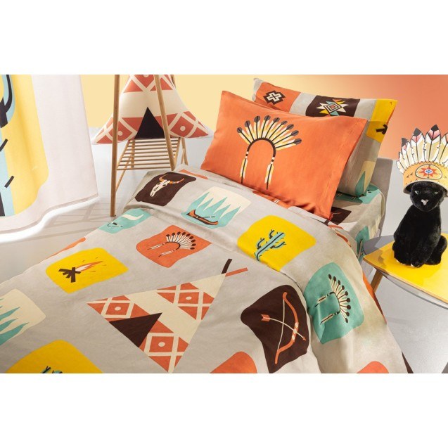 Σετ Σεντόνια Μονά 3 Τεμαχίων Saint Clair Indian...