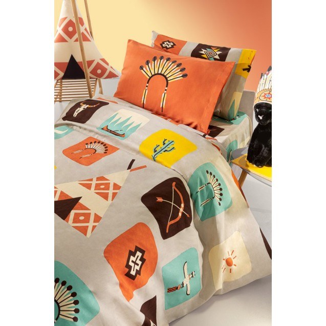 Σετ Σεντόνια Μονά 3 Τεμαχίων Saint Clair Indian...