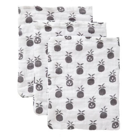 Σετ Πετσετάκια Πλυσίματος 3 Τεμαχίων Fresk Pineapple FR-F112-58