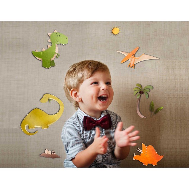 Αυτοκόλλητα 3 Επιπέδων Ango Dinosaurs Medium