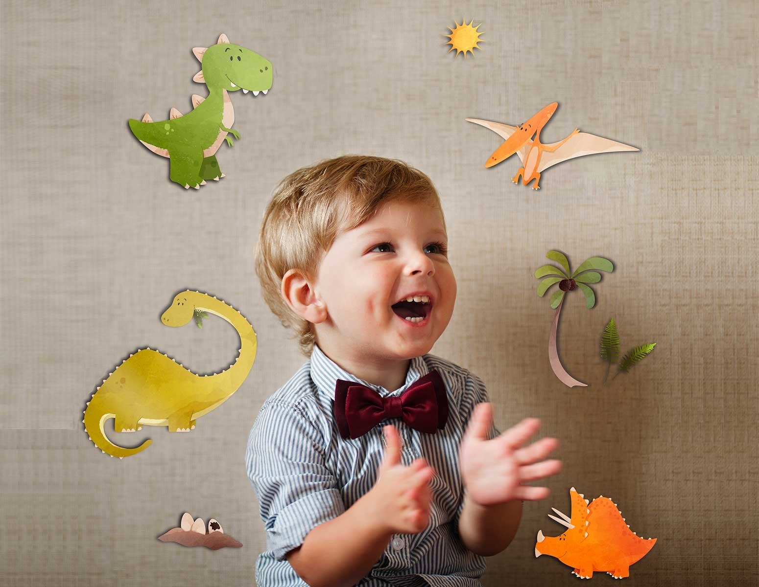 Αυτοκόλλητα 3 Επιπέδων Ango Dinosaurs Medium