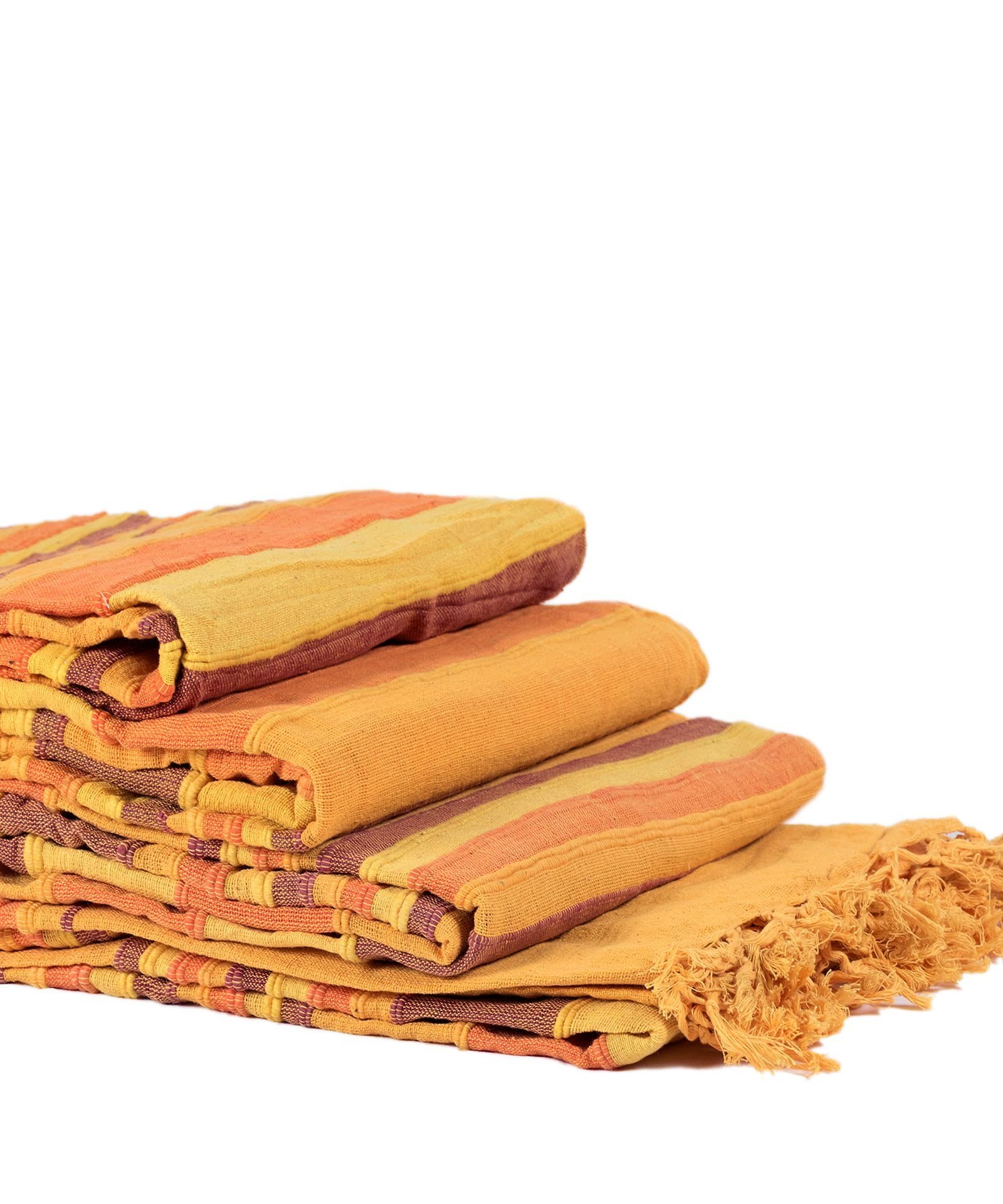 Σετ Ριχτάρια 3 Τεμαχίων Silk Fashion Kerala Πορτοκαλί/Κ