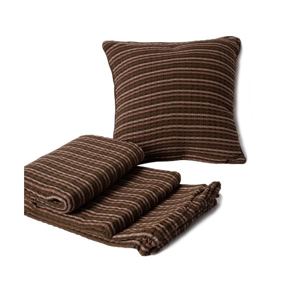 Ριχτάρι Silk Fashion Multisquare Καφέ 240x260