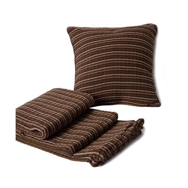 Ριχτάρι Silk Fashion Multisquare Καφέ 240x260