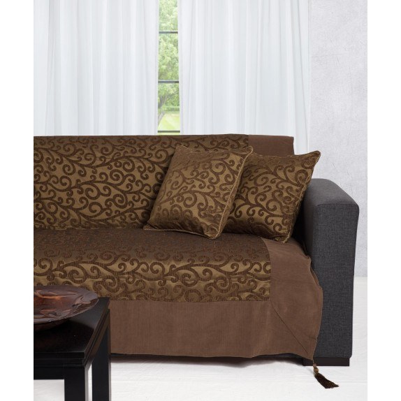 Ριχτάρι Διθέσιου Silk Fashion 602 Κλαδί Λαδί 180x250