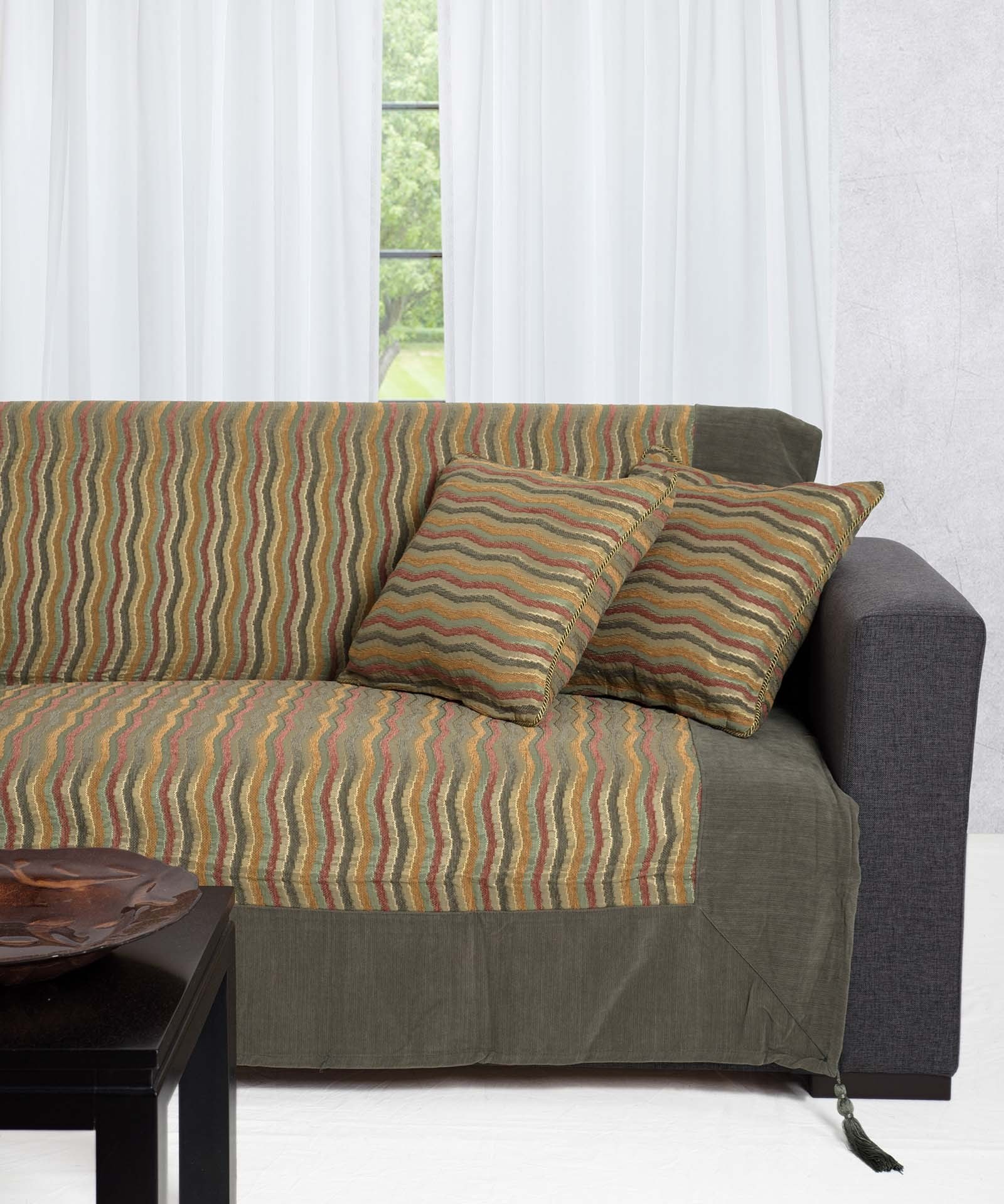 Ριχτάρι Διθέσιου Silk Fashion 602 Κύμα Πράσινο 180x250