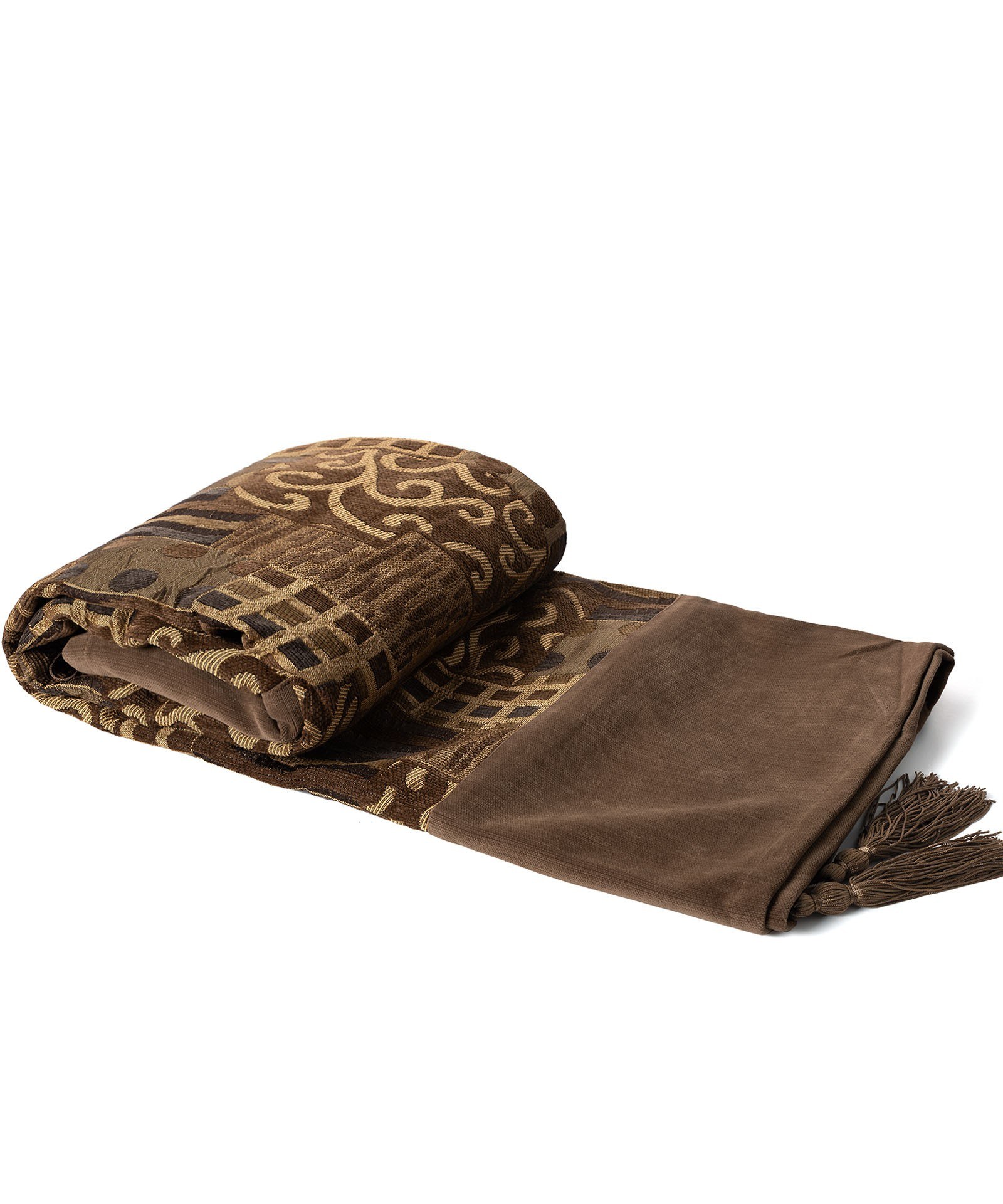 Ριχτάρι Τριθέσιου Silk Fashion 602 Πυκνό Λαδί 180x320