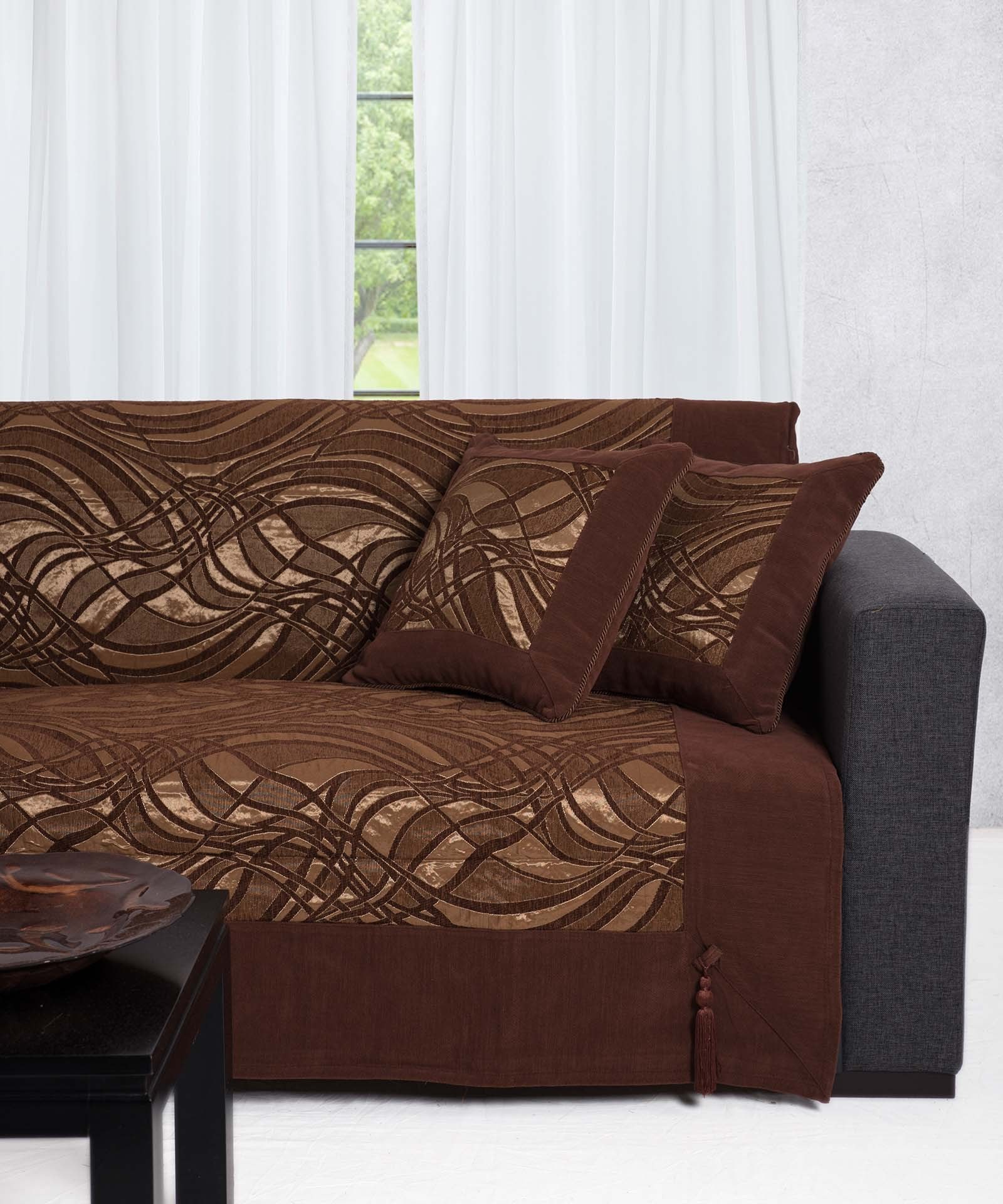 Σετ Ριχτάρια 3 Τεμαχίων Silk Fashion 911 Καφέ