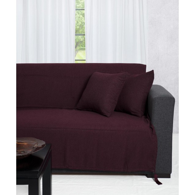 Ριχτάρι Πολυθρόνας Silk Fashion 9925 Μελιτζανί...