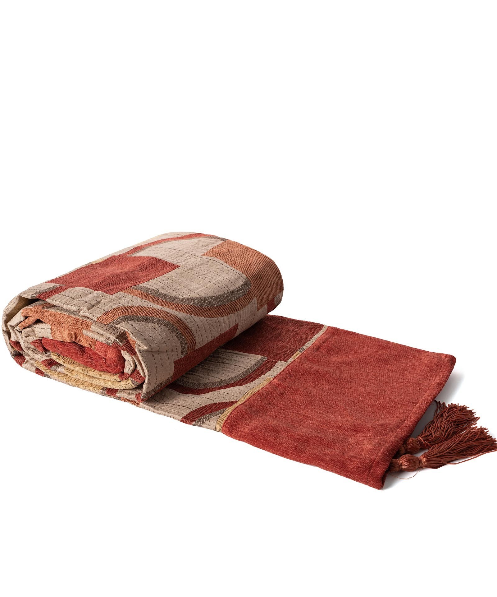 Ριχτάρι Τριθέσιου Silk Fashion 9216 Πορτοκαλί 180x320