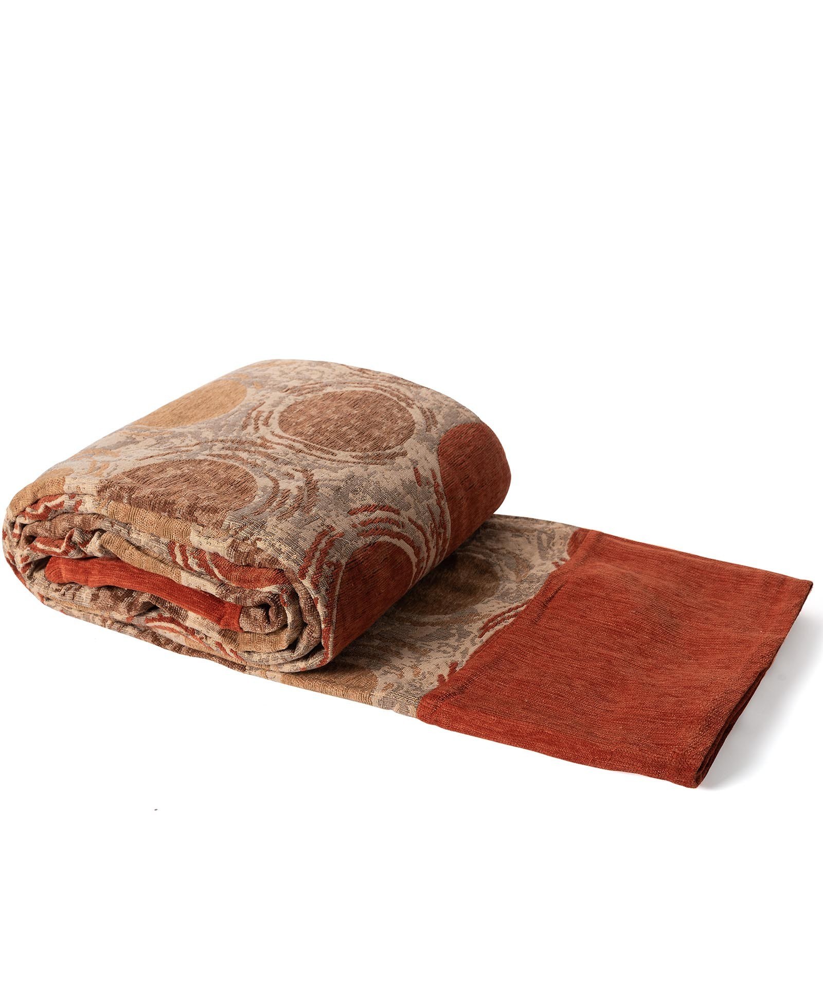 Ριχτάρι Τριθέσιου Silk Fashion 9217 Πορτοκαλί 180x320