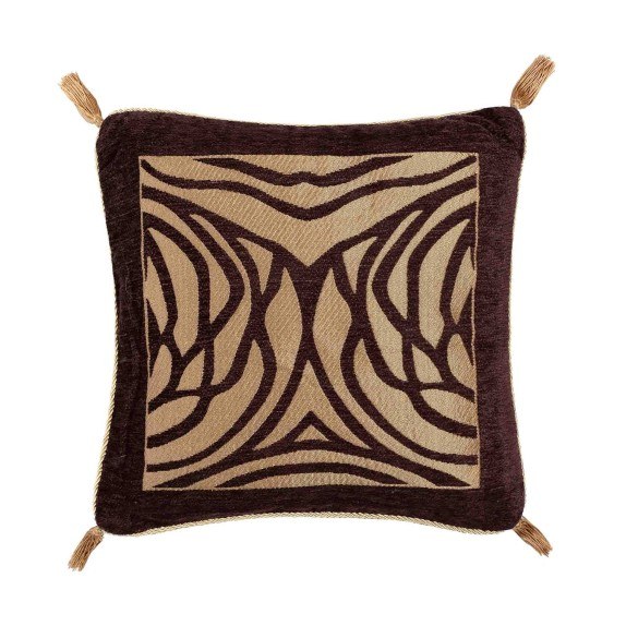 Μαξιλαροθήκη Διακόσμησης Silk Fashion 6926 Καφέ 65x65