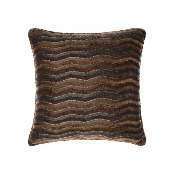 Μαξιλαροθήκη Διακόσμησης Silk Fashion 602 Κύμα Λαδί 65x65