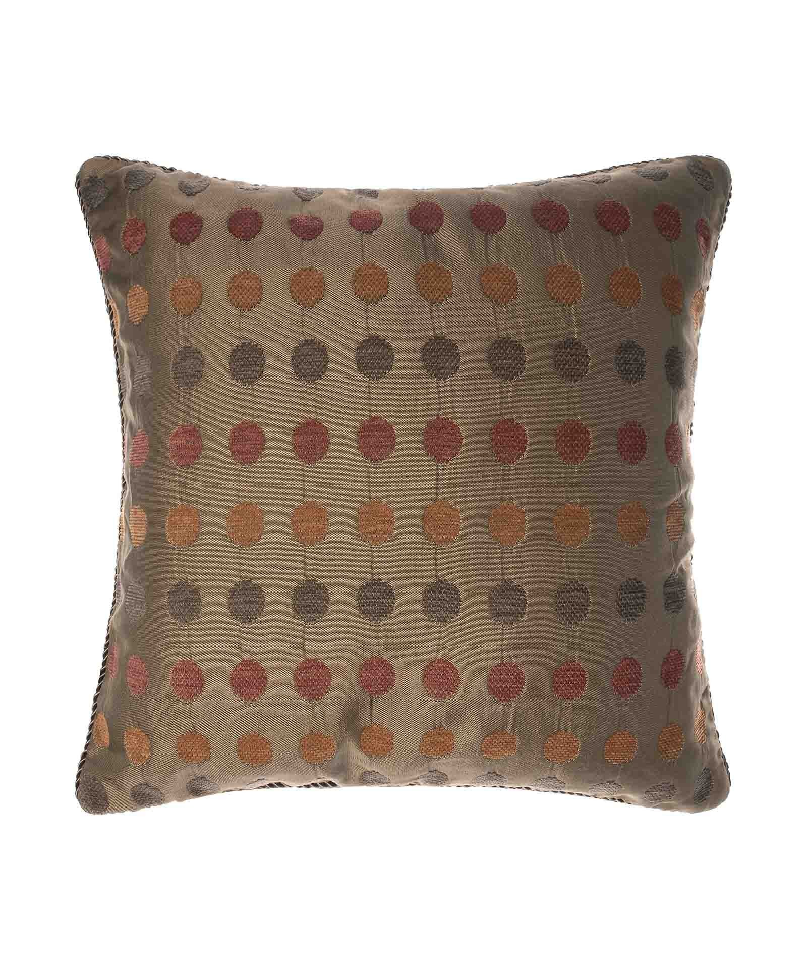 Silk Fashion Μαξιλαροθήκη Διακόσμησης Silk Fashion 602 Πουά Πράσινο 45x45