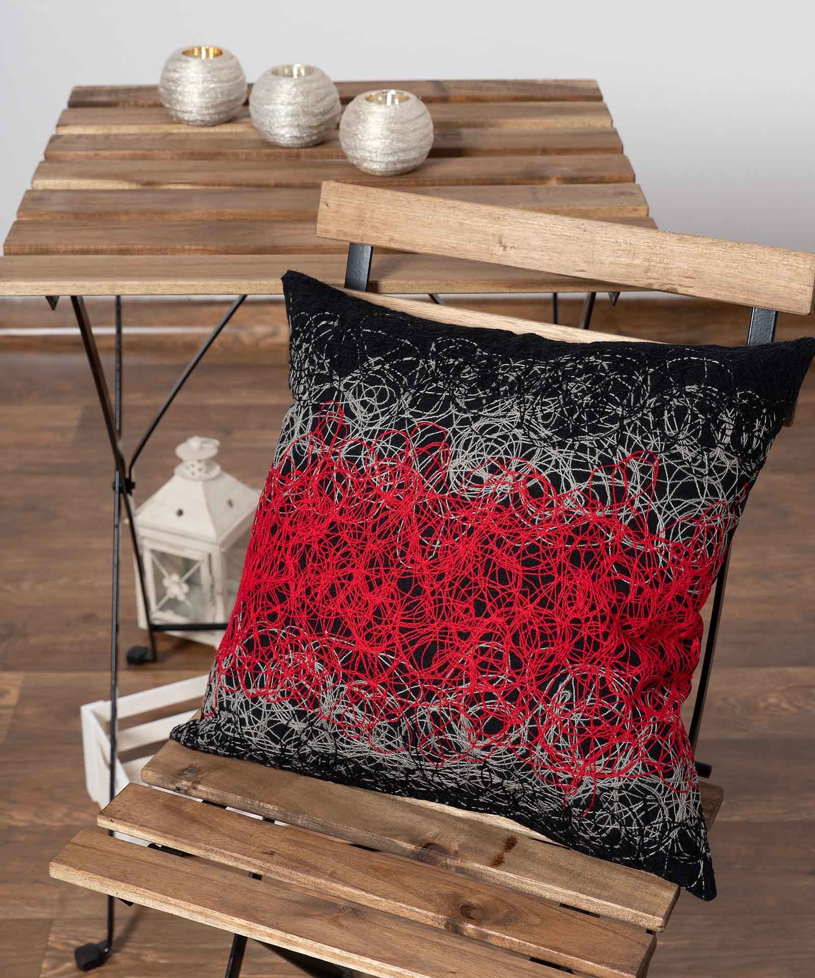 Silk Fashion Μαξιλαροθήκη Διακόσμησης Silk Fashion Mk12 Κόκκινο 45x45