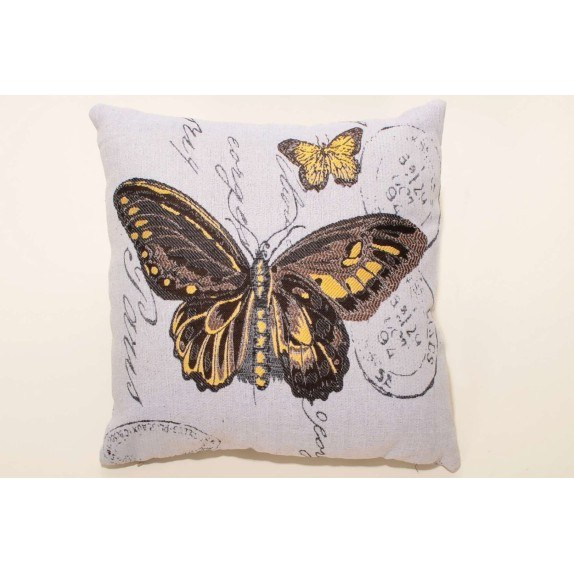 Μαξιλαροθήκη Διακόσμησης Silk Fashion Butterfly 45x45