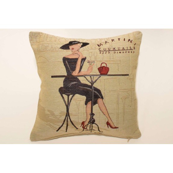 Μαξιλαροθήκη Διακόσμησης Silk Fashion Martini 45x45