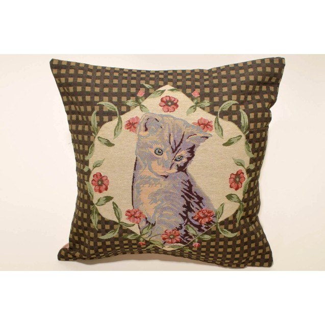 Μαξιλαροθήκη Διακόσμησης Silk Fashion Roses Cat...